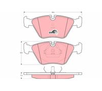 Set di pastiglie freno TRW GDB1064, anteriore