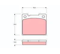 Set di pastiglie freno TRW GDB1066, posteriore