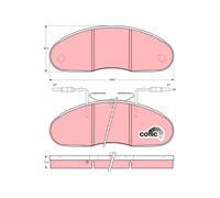 TRW GDB1069 Kit pastiglie freni
