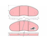 TRW GDB1077 Kit pastiglie freno, Freno a disco per NISSAN,RENAULT