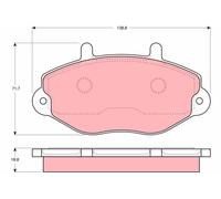 TRW GDB1080 Kit pastiglie freno, Freno a disco per FORD,FORD (JMC),FORD AUSTRALI