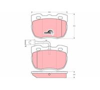 Set di pastiglie freno TRW GDB1093, anteriore
