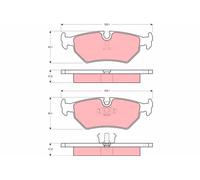 TRW GDB1109 Kit pastiglie freni