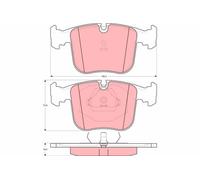 TRW GDB1118 Kit pastiglie freno, Freno a disco per BMW,TOYOTA