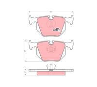 TRW GDB1119 KIT PASTIGLIE FRENO, FRENO A DISCO