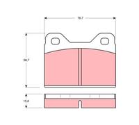 TRW GDB112 Kit pastiglie freni per VW K70 (48) per AUDI 100 Coupe (C1) 100 (C1)