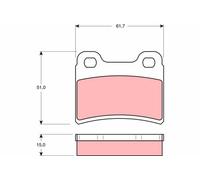 TRW GDB1124 Kit pastiglie freno, Freno a disco per FORD,KIA