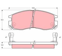 TRW GDB1128 Kit pastiglie freni