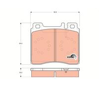 TRW GDB113 Kit pastiglie freno, Freno a disco per MERCEDES-BENZ