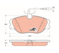 TRW GDB1148 Kit pastiglie freno, Freno a disco per CITROËN,FIAT,LANCIA,PEUGEOT