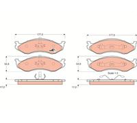 TRW GDB1153 Kit pastiglie freni Anteriore per KIA CARNIVAL II (GQ)