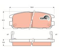 TRW GDB1187 KIT PASTIGLIE FRENO, FRENO A DISCO