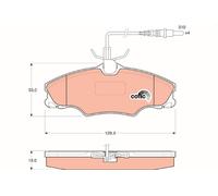 TRW GDB1193 Kit pastiglie freni
