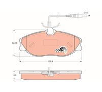 TRW GDB1194 Kit pastiglie freno, Freno a disco per PEUGEOT
