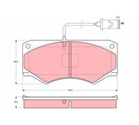 TRW GDB1248 Kit pastiglie freno, Freno a disco per IVECO