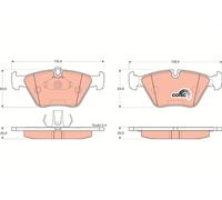 TRW GDB1264 Kit pastiglie freni