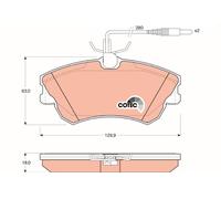 TRW GDB1270 Kit pastiglie freni