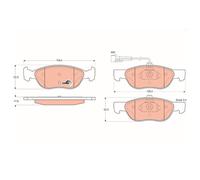 TRW GDB1290 Pastiglie Freno Ceppi Freno Frontale per Fiat Lancia