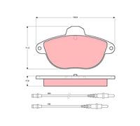 TRW GDB1301 Kit pastiglie freni
