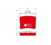 TRW GDB1335DTE Pastiglie Freno Ceppi Freno Posteriore per Chrysler Mercedes-Benz