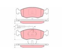 TRW GDB1341 Kit pastiglie freno, Freno a disco per FIAT