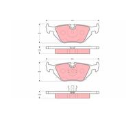TRW GDB1343 Pastiglie Freno Ceppi Freno Posteriore per BMW 3er E36
