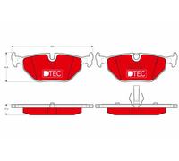 TRW GDB1344DTE Kit pastiglie freno, Freno a disco per ALPINA,BMW,BMW (BRILLIANCE