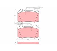 TRW GDB1359 Kit pastiglie freni