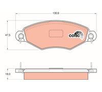 Set di pastiglie freno TRW GDB1361, anteriore