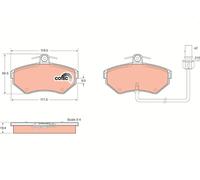 TRW GDB1366 Kit pastiglie freno, Freno a disco per AUDI,HONGQI,SEAT,VW