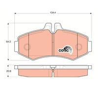 TRW GDB1373 Kit pastiglie freni