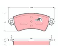 TRW GDB1385 Kit pastiglie freno, Freno a disco per CITROËN,PEUGEOT