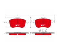 TRW GDB1388DTE Pastiglie Freno Ceppi Freno Frontale per Volvo