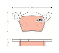 TRW GDB1408 Kit pastiglie freni