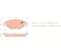TRW GDB1448 KIT PASTIGLIE FRENO, FRENO A DISCO