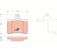 Set di pastiglie freno TRW GDB1450, posteriore