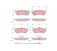 TRW GDB1456 Kit pastiglie freno, Freno a disco per MERCEDES-BENZ