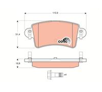 TRW GDB1470 Kit pastiglie freni