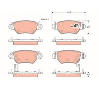 TRW GDB1471 Kit pastiglie freno, Freno a disco per CHEVROLET,HOLDEN,OPEL,VAUXHAL