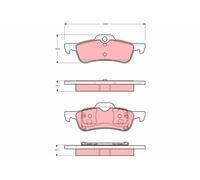 Set pastiglie freno, freno a disco TRW GDB1477 per MINI 1.6 2002-2006