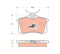 Set di pastiglie freno TRW GDB1504, indietro