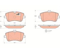TRW GDB1514 Kit pastiglie freno, Freno a disco per MERCEDES-BENZ