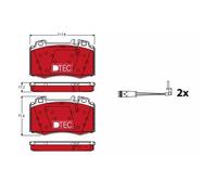 TRW GDB1543DTE Pastiglie Freno Ceppi Freno Frontale per Mercedes-Benz