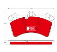 TRW GDB1548DTE Kit pastiglie freno, Freno a disco per AUDI,PORSCHE,VW