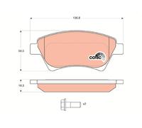 TRW GDB1552 Kit pastiglie freno, Freno a disco per RENAULT