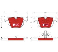 TRW GDB1560DTE KIT PASTIGLIE FRENO, FRENO A DISCO
