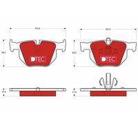 TRW GDB1560DTE Kit pastiglie freno, Freno a disco per BMW,BMW (BRILLIANCE)