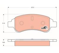 TRW GDB1563 Kit pastiglie freno, Freno a disco per CITROEN Berlingo, CITROEN C3