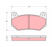 TRW GDB1568 Kit pastiglie freno, Freno a disco per MG