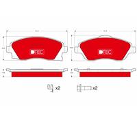 TRW GDB1570DTE Kit pastiglie freni